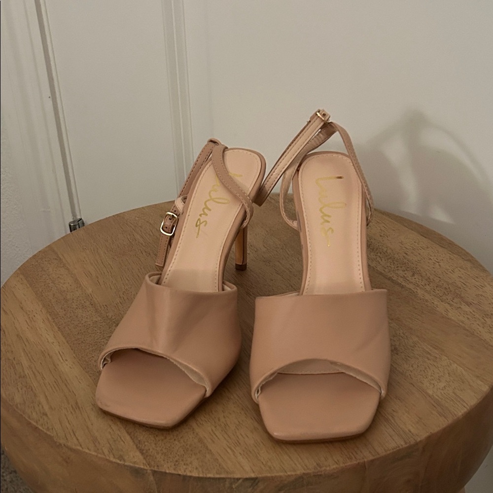 Lulu's Nude Strappy Heels